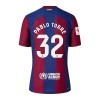 Original Trikotsatz FC Barcelona Pablo Torre 32 Heimtrikot 2023-24 Für Kinder